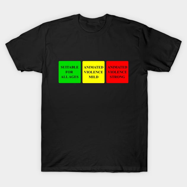 Game Ratings - Arcade Style T-Shirt by arcadeheroes